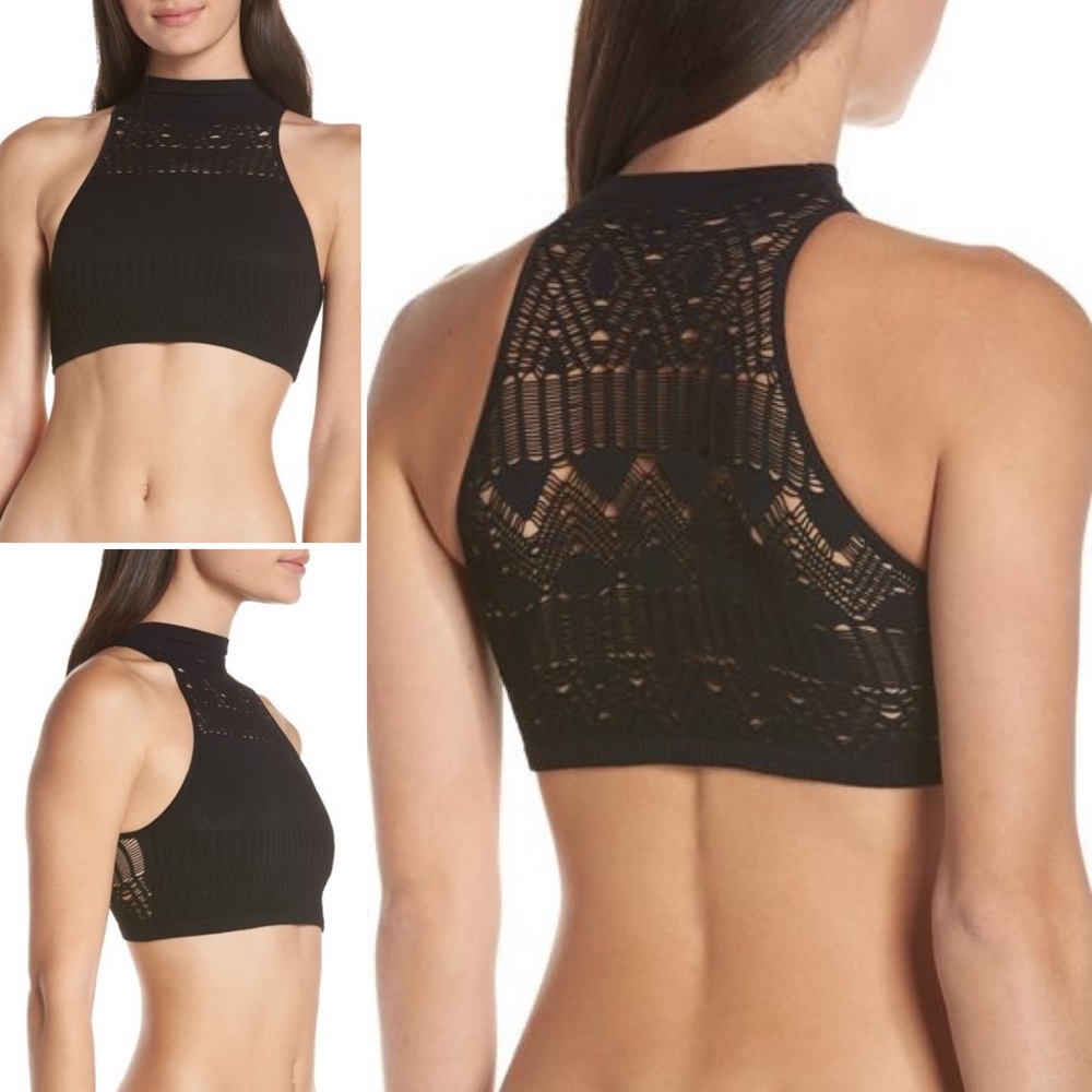 ⭑Free People So Bright Seamless Halter Bralette